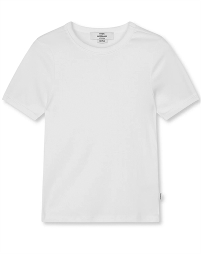 Mads Nørgaard - Grace Jersey June Tee T-Shirt - White